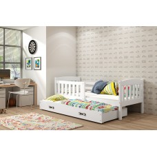 Bērnu divguļamā gulta KUBUS 160x80 balts